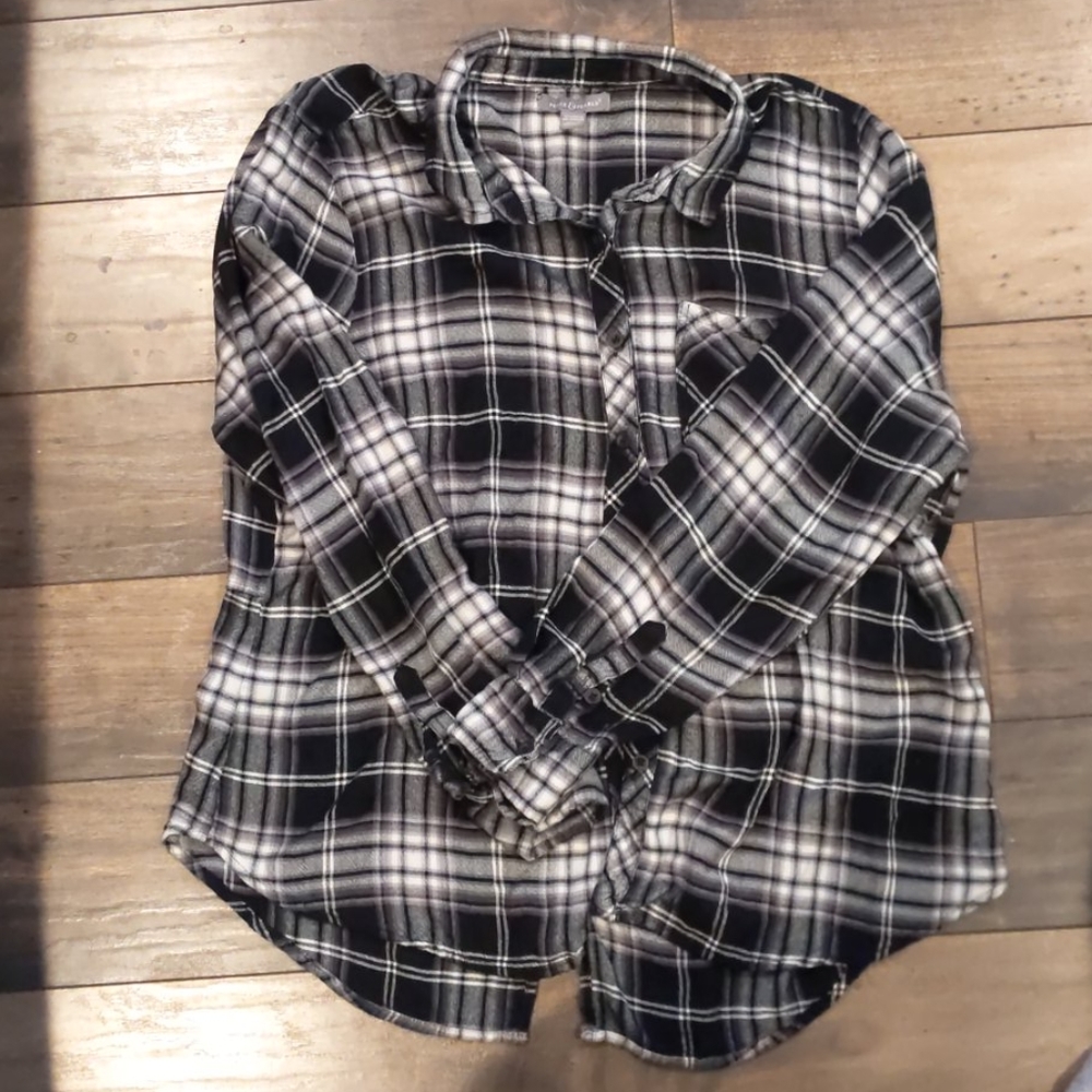 Plaid soft longsleeve shirt